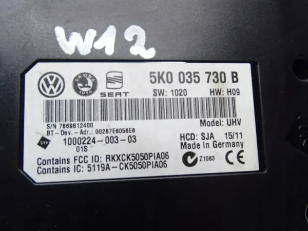 Módulo Bluetooth OEM 5K0035730B para VW Passat B7 image 4