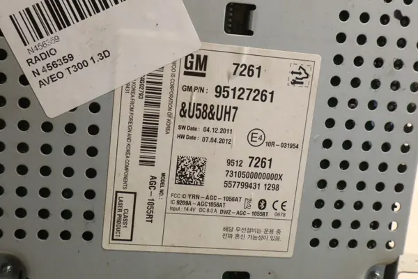 Radio OEM 95127261 voor Chevrolet Aveo T300 1.3D image 8