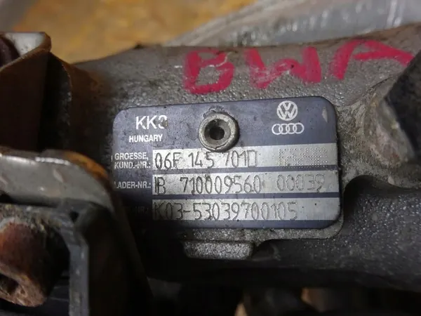 Turboaggregat AUDI A3 8P GOLF V EOS 2.0 TFSI 06F145701D image 9