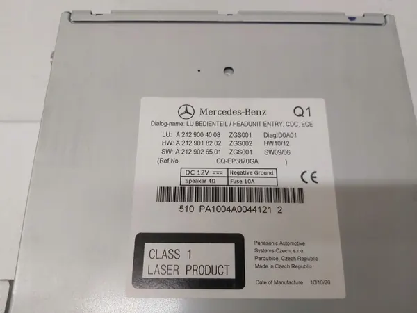 Mercedes E-luokka W212 Navigaatio OEM A2129004008 image 3