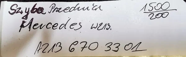 Finestrino Anteriore Mercedes W213 image 6