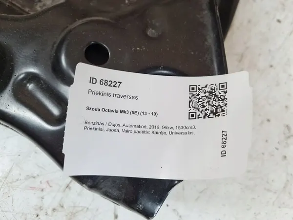 Telaio ausiliario anteriore Skoda Octavia Mk3 2019 3Q0199315 image 3