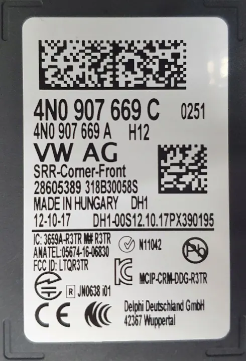 Radar d'assistance de voie avant OEM 4N0907669C Audi image 6