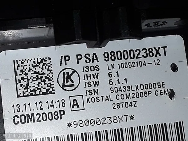 Citroen C4 Strömbrytare OEM 98000238xt - Begagnad image 4