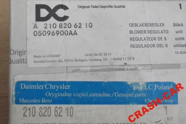 Regulador de ventilador MERCEDES A2108206210 image 3