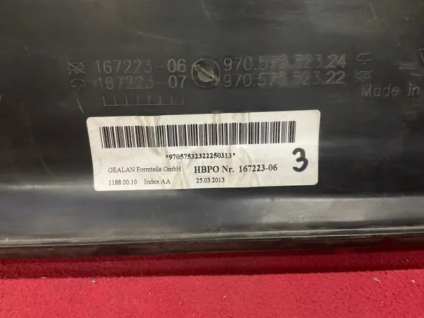 Tunnel d'air Porsche OEM 97057532324 - Occasion image 3