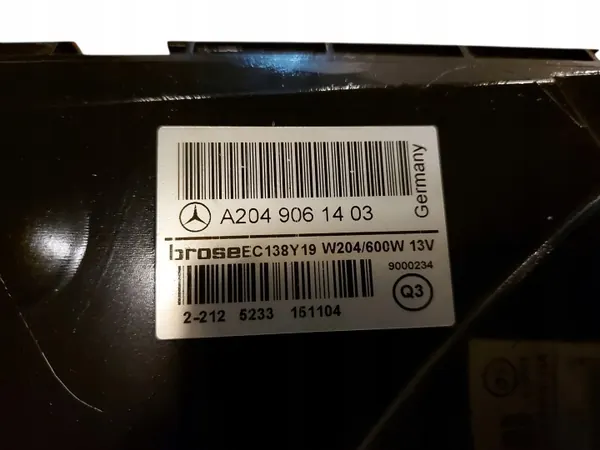 Gebruikte Diesel Ventilatorbehuizing OEM A2049061403 voor Infiniti Q30 image 5