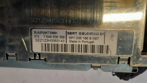 Radio SEAT TOLEDO III OEM 5P1035186B CD MP3 image 3