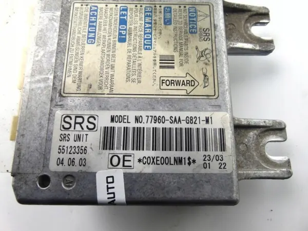 Module Capteur Airbag OEM 77960-SAA-G821-M1 image 3