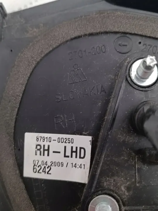 Oikea Peili TOYOTA YARIS 2 II 3Pin 87910-0D250 image 7