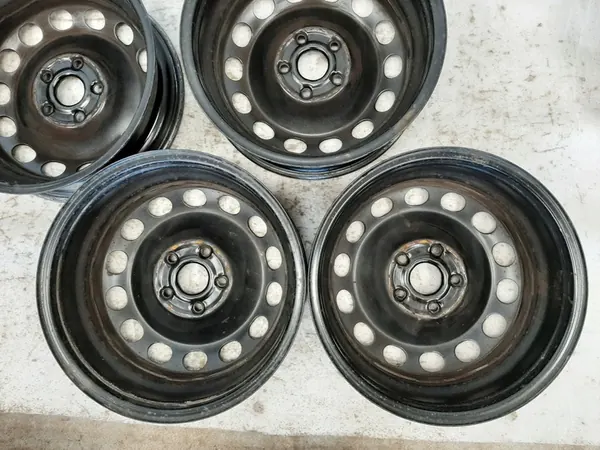 4 Teräsvanteet Volkswagen OE Caddy 6.0" x 16" 5x112 ET 50 image 8