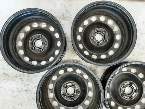 4 Teräsvanteet Volkswagen OE Caddy 6.0" x 16" 5x112 ET 50 image 9