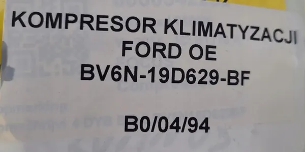 Compresor de Aire Acondicionado Ford BV6N-19D629-BF image 7