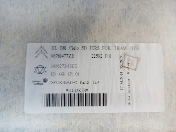 Binnenbekleding OEM 96781477ZE voor Citroen DS5 image 7