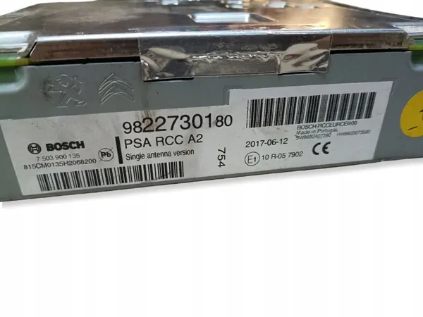 Rádio Peugeot OE OEM 9822730180 - Usado image 3