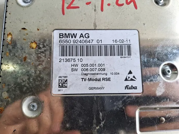 BMW MODUŁ MODUŁ TV 9240647 image 2