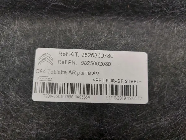 OEM 9826860780 Estante de maletero para Citroen C5 Aircross image 7