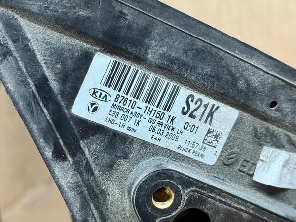 Vasen Sähkösivupeili 5 Pin Kia Ceed I 1K image 3