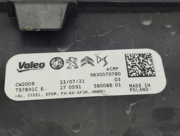 Citroen C4 III e-C4 Secador A/C OEM 9830070780 image 8