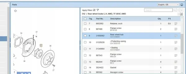 Volvo XC90 2013 Cuscinetti e mozzi ruota image 4