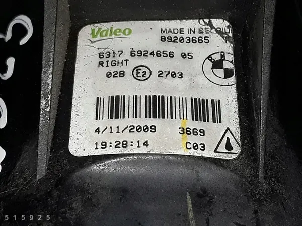 Phare antibrouillard BMW OEM 89203665 pour Série 1 E81 image 5