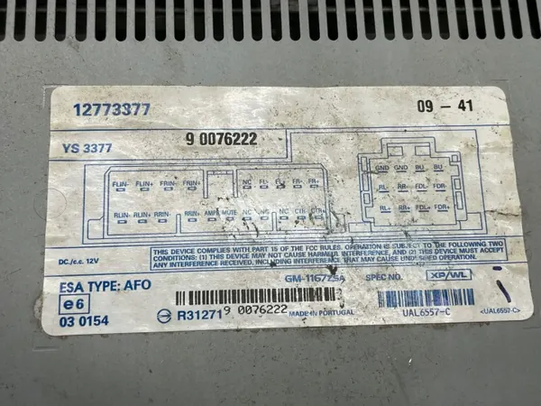 Saab OE Kofferraum-Verstärker OEM 12773377 für 9-3 II image 5