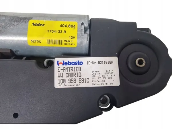 VW EOS Schiebedachmotor OEM 1Q0959591C - Gebraucht image 5