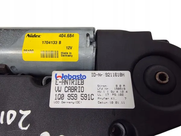 VW EOS Schiebedachmotor OEM 1Q0959591C - Gebraucht image 8