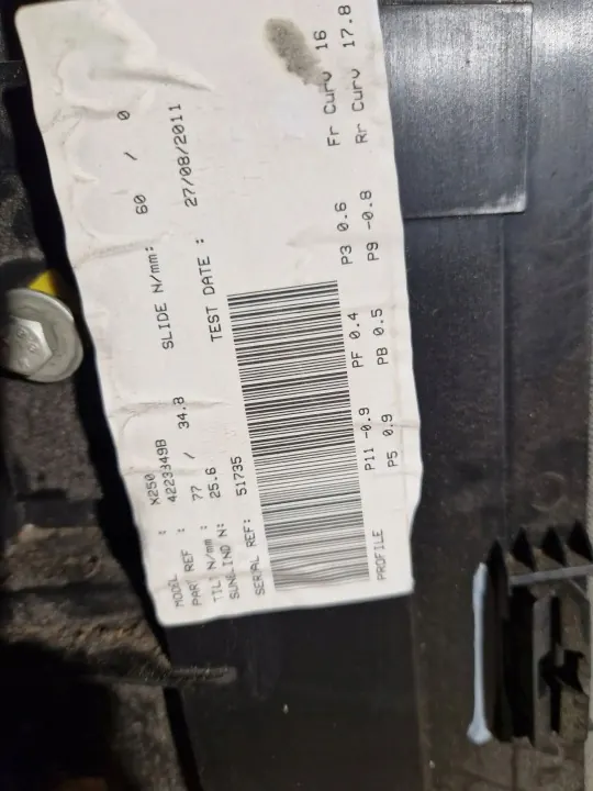 Techo solar Jaguar XF 2014 OEM 4223349B completo image 4