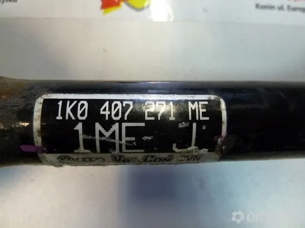 VW JETTA 5C6 2.0 TDI Vänster Axel 1K0407271ME image 3