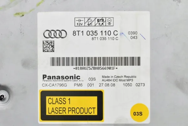 Changer CD OEM 8T1035110C pour Audi A5 8T 07-11 image 6