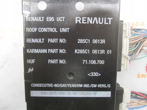 Módulo teto Renault OE 285C10613R para Megane III CC image 8