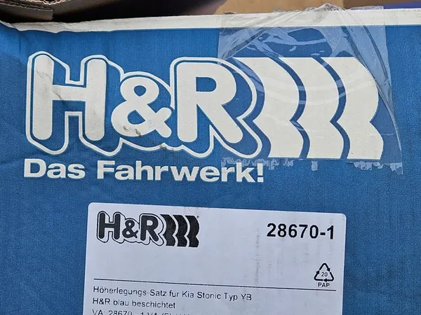 Molas Redutoras H&R KIA STONIC YB 28670-1 VA / 28670-1 HA image 9