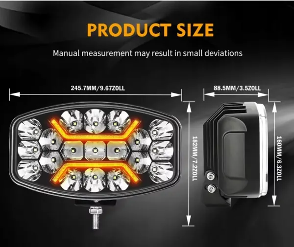 Faro LED OEM 958 con DRL 150W 10" Par image 10