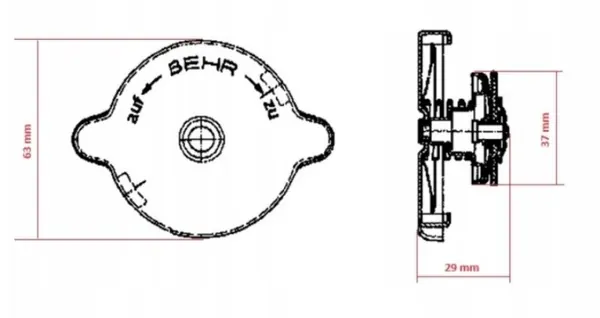 Tapa de radiador OEM A0005010015 para Mercedes image 4