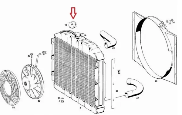 Tapa de radiador OEM A0005010015 para Mercedes image 5