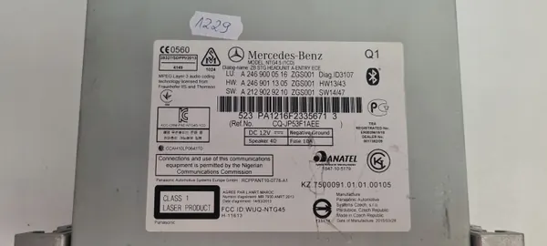 Rádio Mercedes COMAND NTG4.5 OEM A2469000516 image 5