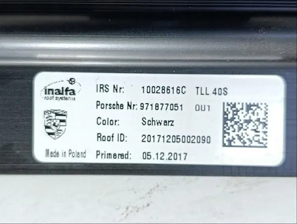 Käytetty Porsche OEM 971877051 Lasikatto Panamera 2018 image 7