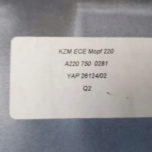 Mercedes Classe S W220 Moldura Cromo Porta-Traseira OEM A2207500281 image 5