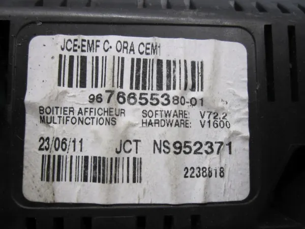 Peugeot 3008 I Näyttöruutu OEM 9676655380 image 7