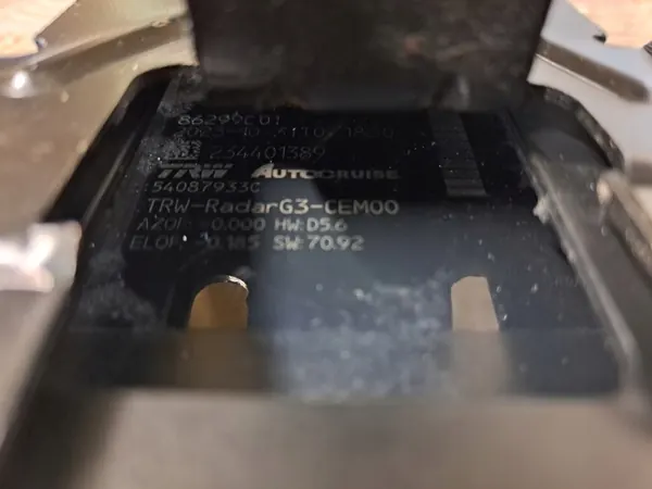 Aktiivinen vakionopeudensäädin-tutka OEM 54087933 Opel Vivarolle image 6