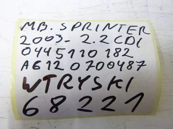 Mercedes W903 Sprinter Injektor A6120700487 image 5