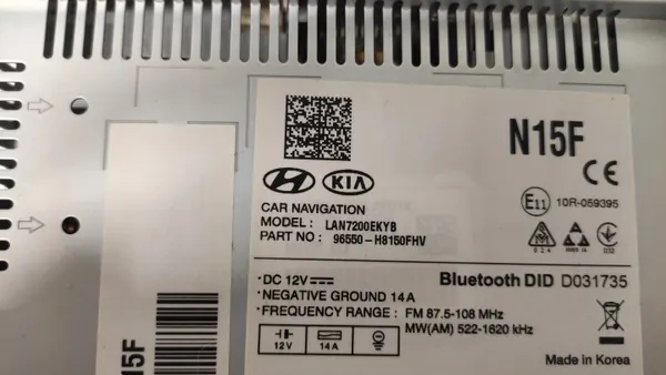 Unité Radio Navigation Kia Stonic OEM 96550-H8150 image 5