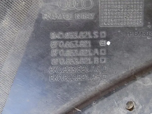 Motorcover AUDI A4 B8 8K 8F0863821 image 9