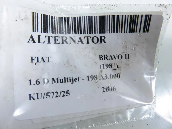 Vaihtovirtageneraattori Fiat Bravo II 1.6 D Multijet - OEM M1092531 image 2