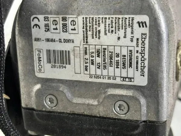 Chauffage stationnement Webasto Ford Focus AV6118K464CL image 3