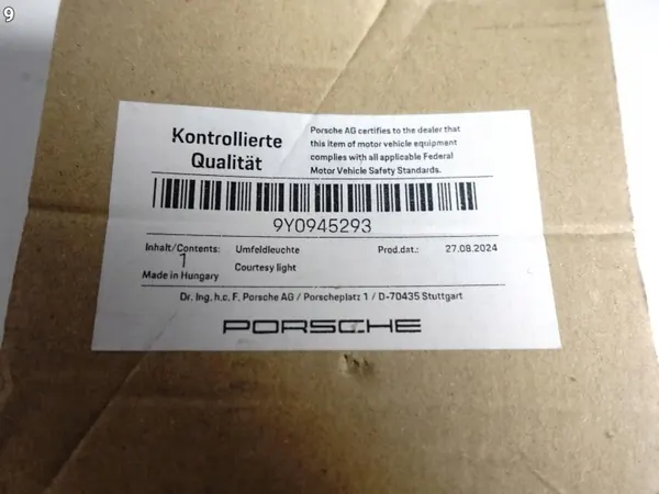 Porsche OE 66220098 Luz do Espelho Dianteira Esquerda image 10