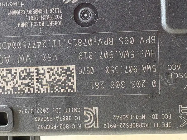 Etusäteilintunnistin OEM 5WA907550 - Käytetty image 3
