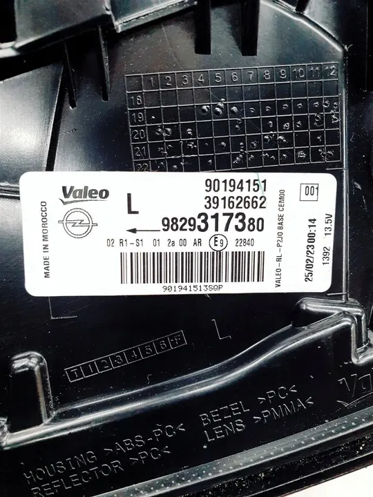 OPEL CORSA F Luz Trasera Izquierda Original UE image 6