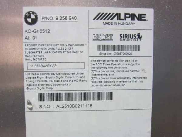 Módulo Lector Navegación BMW X3 F25 OEM 65129273874 image 7